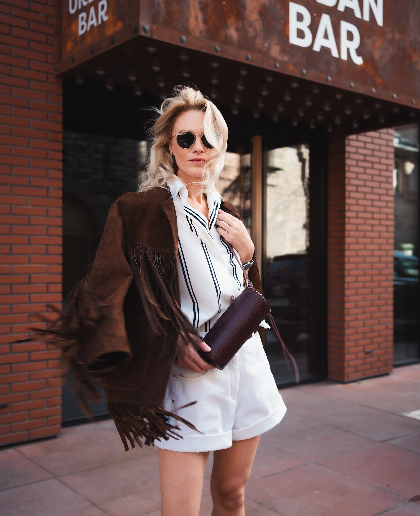 gabriela round box bag in burgundy